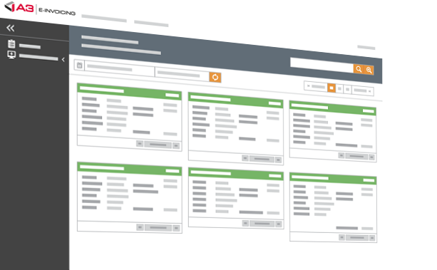 Ecran A3 E-INVOICING